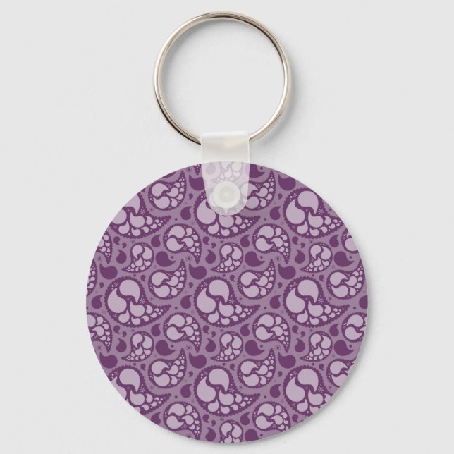 Porte-clés Purple Paisley (Recto)