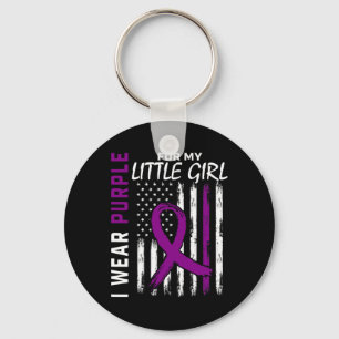 Porte-clés Purple Petite Fille Fille Epilepsie Conscience Ame