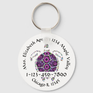 Porte-clés Purple Sea Turtle Accueil Coordonnées