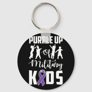 Porte-clés Purple Up Month Of Military Kids Child Awareness