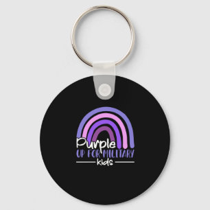 Porte-clés Purple up pour enfants militaires Arc en ciel Enfa
