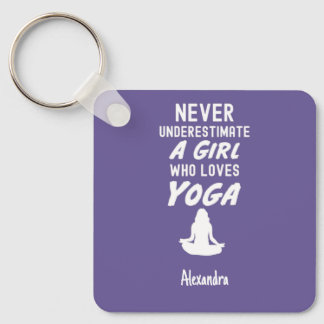 Porte-clés Purple Yoga Gifts For Kids Yogi Girls Lover