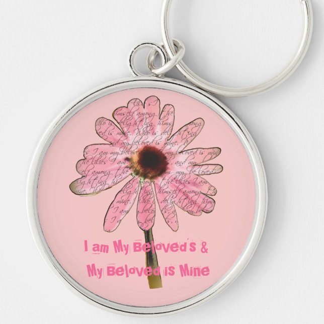 Porte-clés purpleconefloweraimé3 (Devant)