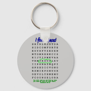 Porte-clés Puzzle de recherche de mot de Jésus