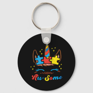 Porte-clés Puzzle de visage de licorne Ausome Sensibilisation