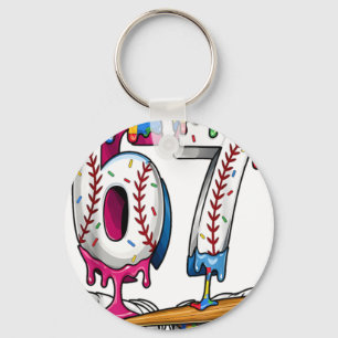 Porte-clés Puzzle Garçon Baseball Crème Glacée Dégoulinante B