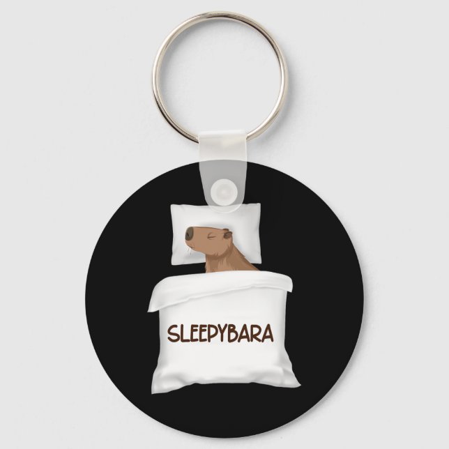 Porte-clés Pyjamas de nuit de Capybara Officielle Dormir Slee (Recto)