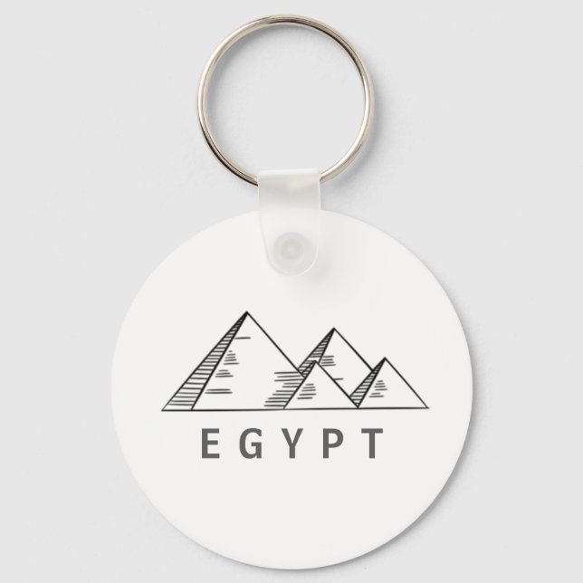 Porte-clés Pyramides de Gizeh en Égypte (Recto)