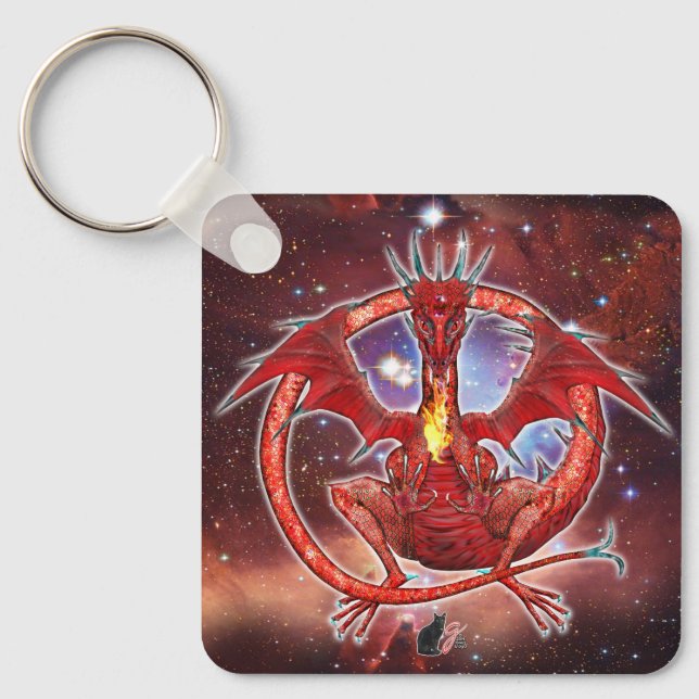Porte-clés Pyrope Cosmic Dragon  Keychain (Recto)
