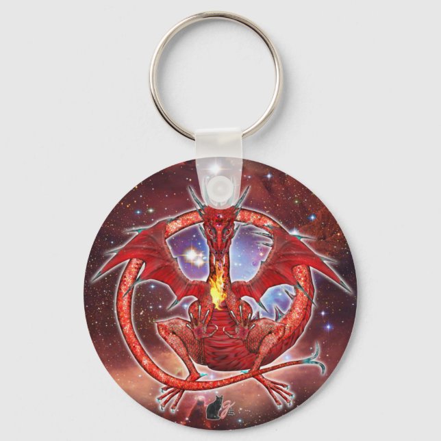 Porte-clés Pyrope Cosmic Dragon  Keychain (Recto)