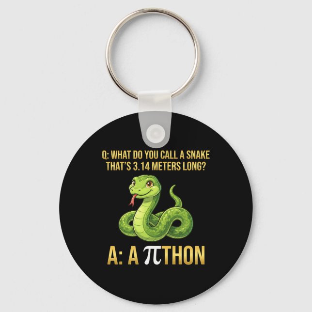 Porte-clés Python Pithon Pi Jour Symbole Drôle Prof Math 3 1 (Recto)