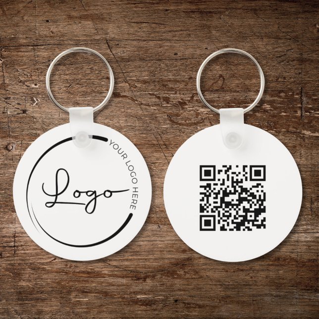 Porte-clés QR Code Entreprise Logo commercial Promotionnel (Créateur téléchargé)