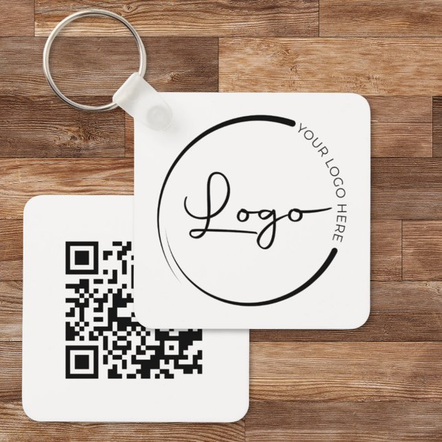 Porte-clés QR Code Entreprise Logo commercial Promotionnel (Créateur téléchargé)