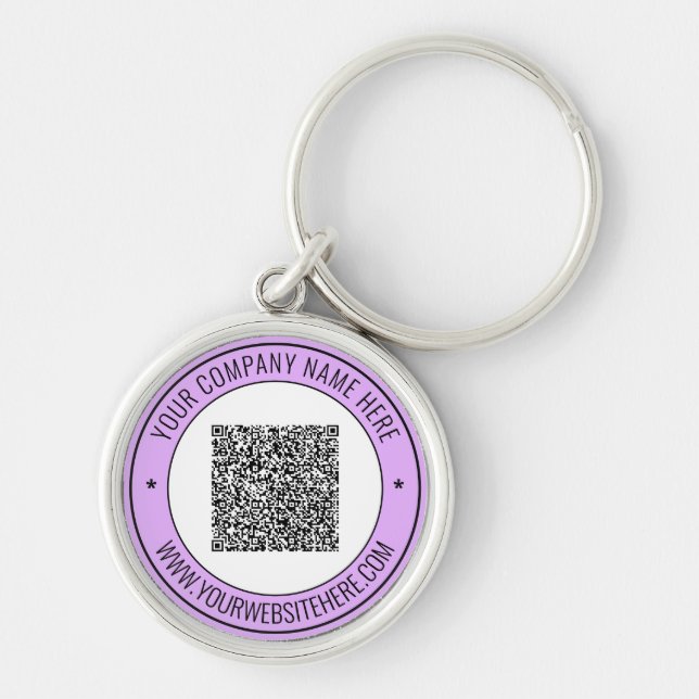 Porte-clés QR Code Info Nom Site Porte - clé - Promotionnels (Devant)