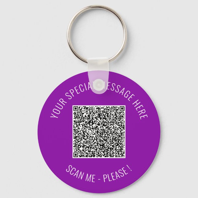 Porte-clés QR Code Info Votre cadeau de Porte - clé surprise  (Recto)