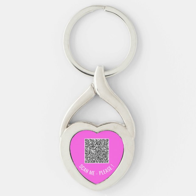 Porte-clés QR Code Scan Info Votre cadeau Porte - clé de desi (Devant)