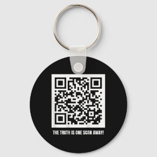 Porte-clés Qr Trump Dancing Code Merch Uni-adulte, Noir,
