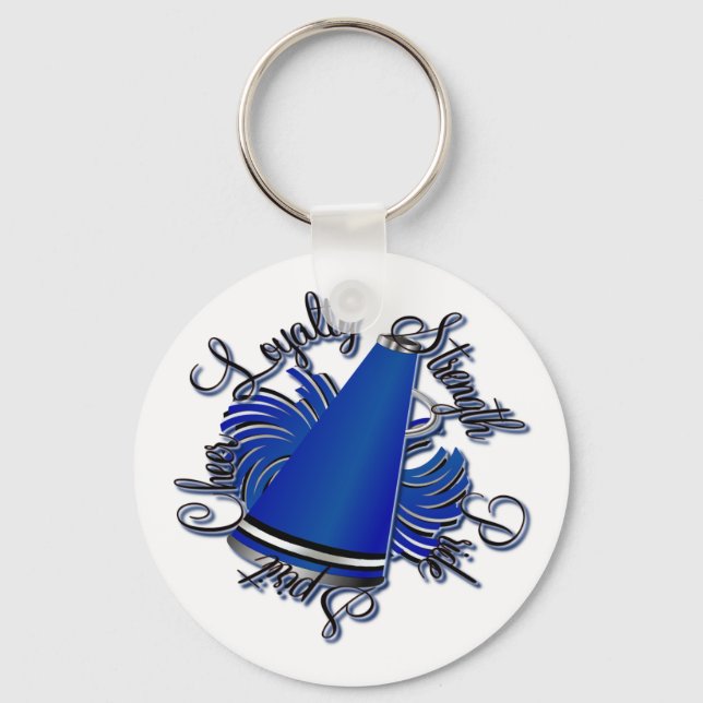 Porte-clés Qualités Bleu Noir et Blanc (Recto)