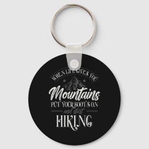Porte-clés Quand la vie vous donne des montagnes Randonneur R