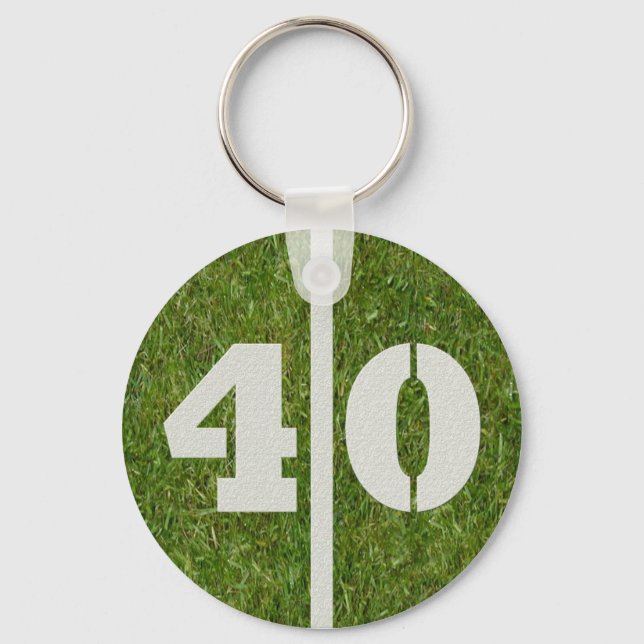 Porte-clés quarantième Cadeau d'anniversaire (Recto)