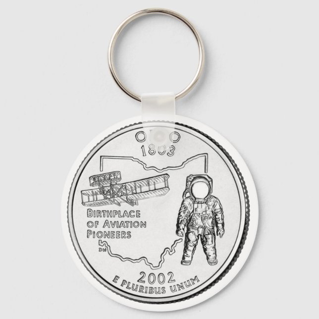 Porte-clés Quart de dollar de l'Ohio State (Recto)