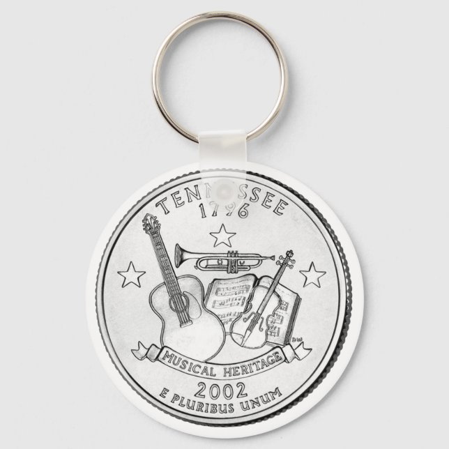 Porte-clés Quart de dollar du Tennessee (Recto)