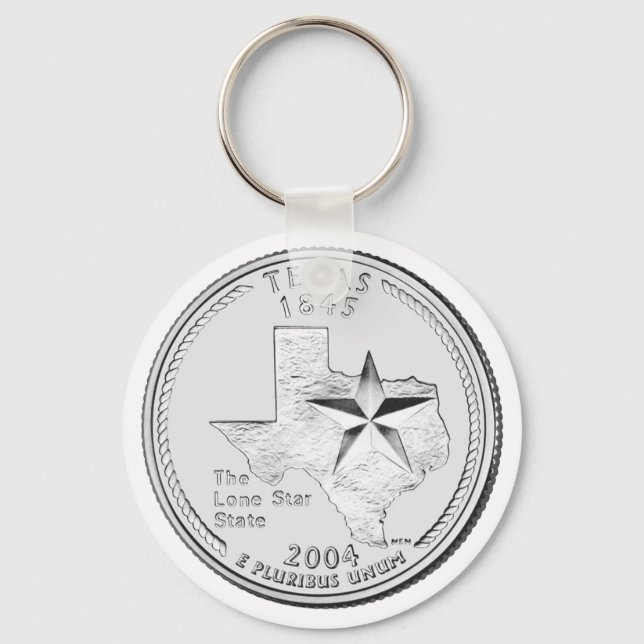Porte-clés Quart de dollar du Texas (Recto)