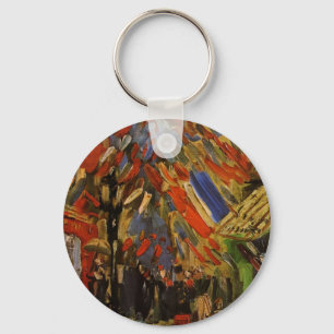 Porte-clés Quatorze Juillet à Paris par Vincent van Gogh