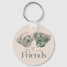 Quatre amis mignons chiens