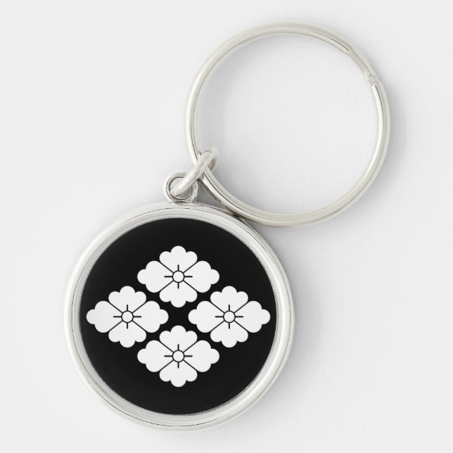 Porte-clés Quatre fleurs de diamant (Devant)