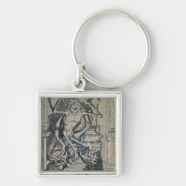 Porte-clés Quatre voleurs graves réveillent un fantôme (Devant)