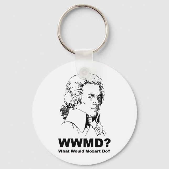 Porte-clés Que ferait Mozart (Recto)