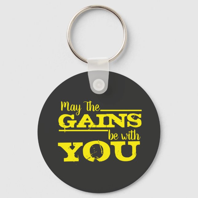 Porte-clés Que les gains soient avec vous (Recto)