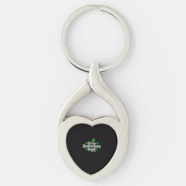 Porte-clés Que Les Shenanigans Commencent À Drôle Clovers St  (Devant)