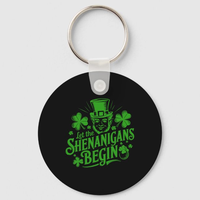 Porte-clés Que les Shenanigans commencent - Drôle de Saint-Pa (Recto)