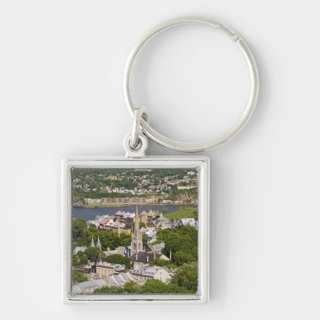 Porte-clés Québec, Québec, Canada. Vue plongeante sur la (Devant)