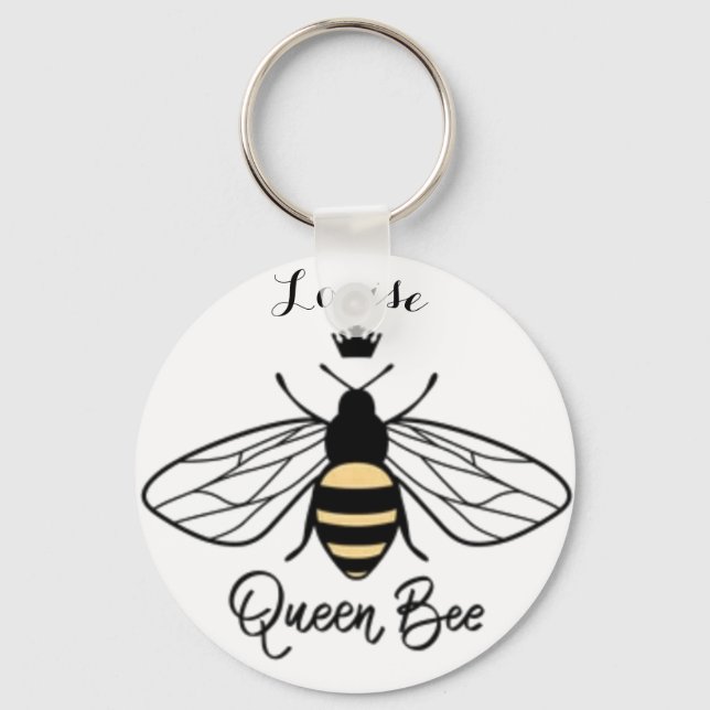 Porte-clés Queen Bee Keyring ajoutez votre nom. Toutes les ha (Recto)