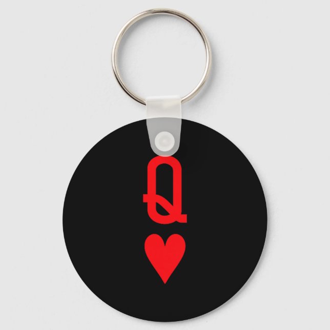 Porte-clés Queen Of Hearts King Of Heart Couple Matching Wome (Recto)