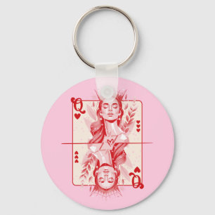 Porte-clés Queen of Hearts Preppy Art