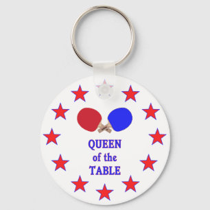 Porte-clés Queen of the Table Ping Pong