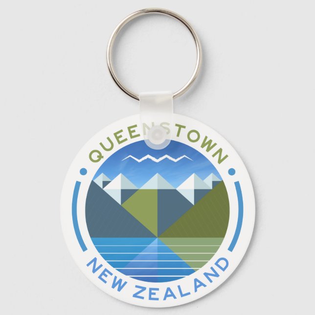 PORTE-CLÉS QUEENSTOWN SOUTH ISLAND NEW ZEALAND KEY RING (Recto)