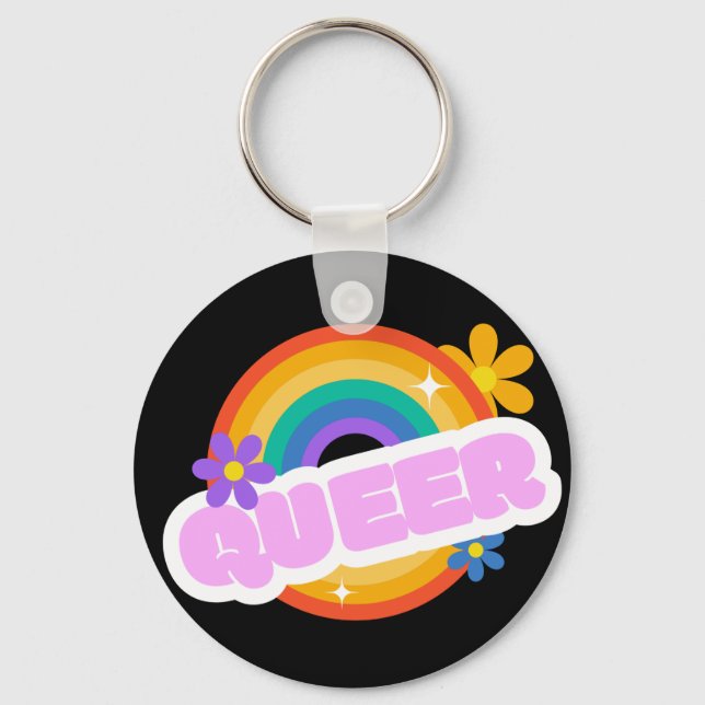 Porte-clés Queer. PORTE - CLÉ de carte LGBT+Pride (Recto)