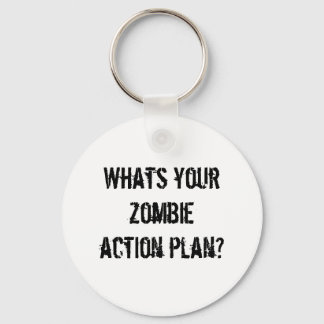 Porte-clés Quel est votre plan d'action zombie ?