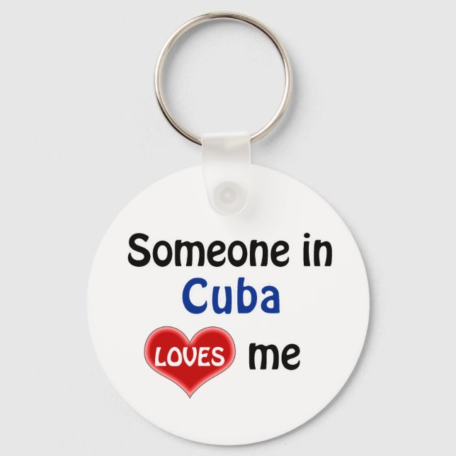 Porte-clés Quelqu'un à Cuba m'aime (Recto)