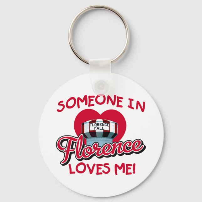 Porte-clés Quelqu'un à Florence m'aime Keyring (Recto)