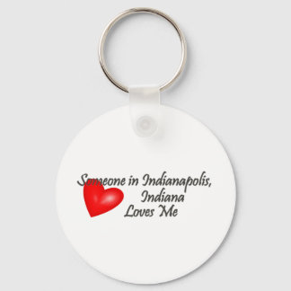 Porte-clés Quelqu'un à Indianapolis m'aime