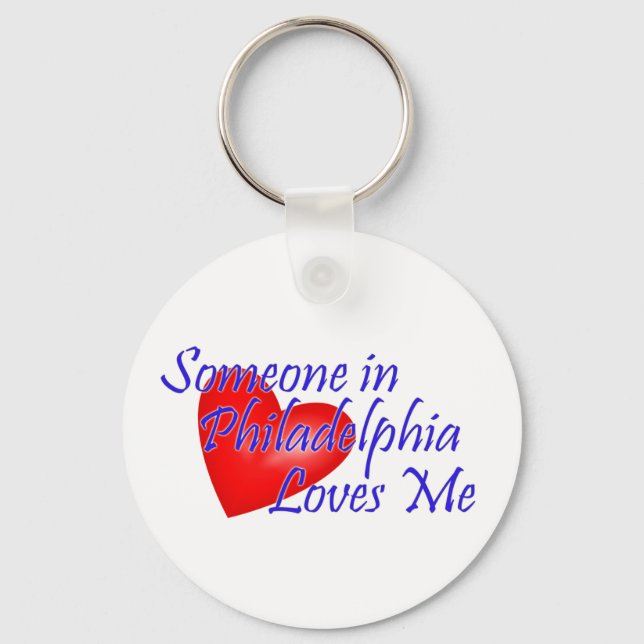 Porte-clés Quelqu'un à Philadelphie m'aime (Recto)
