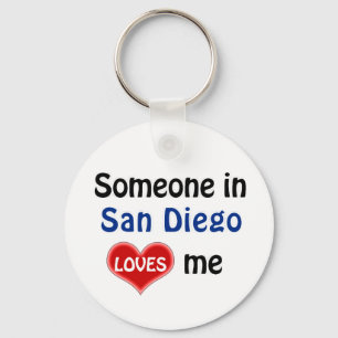 Porte-clés Quelqu'un à San Diego m'aime