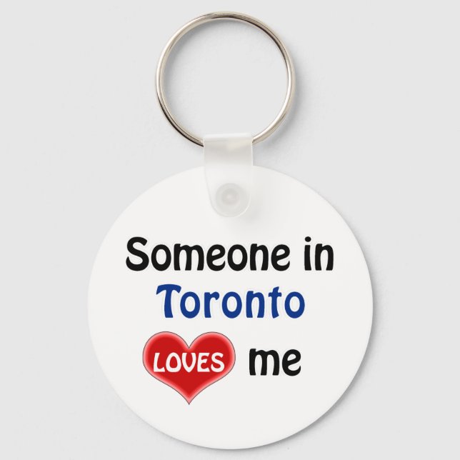 Porte-clés Quelqu'un à Toronto m'aime (Recto)