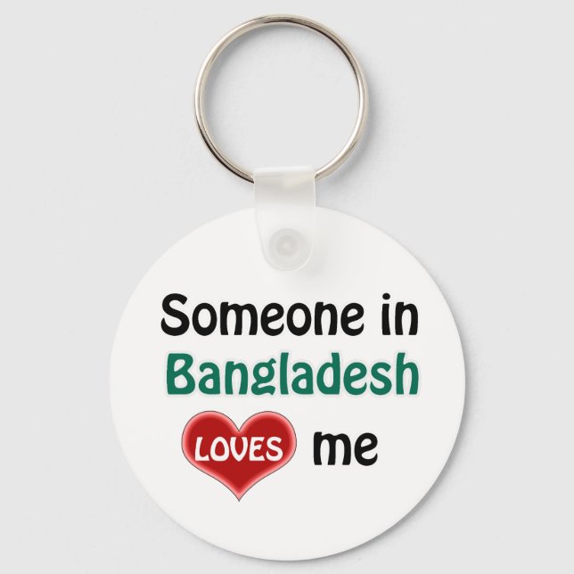 Porte-clés Quelqu'un au Bangladesh m'aime (Recto)